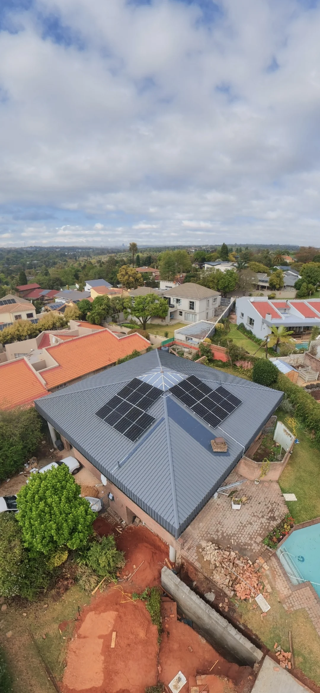 Solar panel roof installation